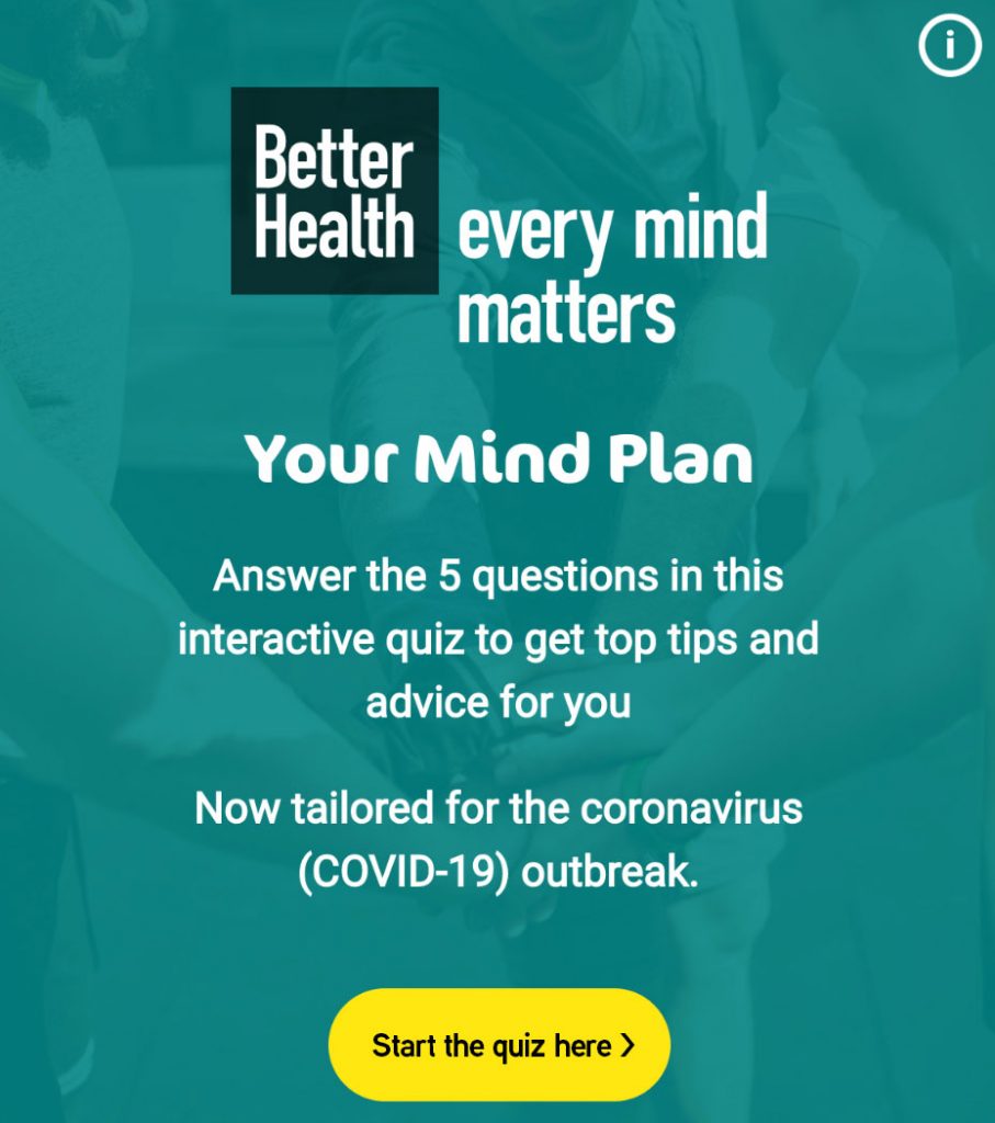 Click to take the Your Mind Plan quiz